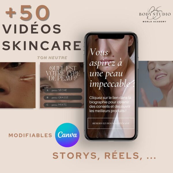50 vidéos skincare / face